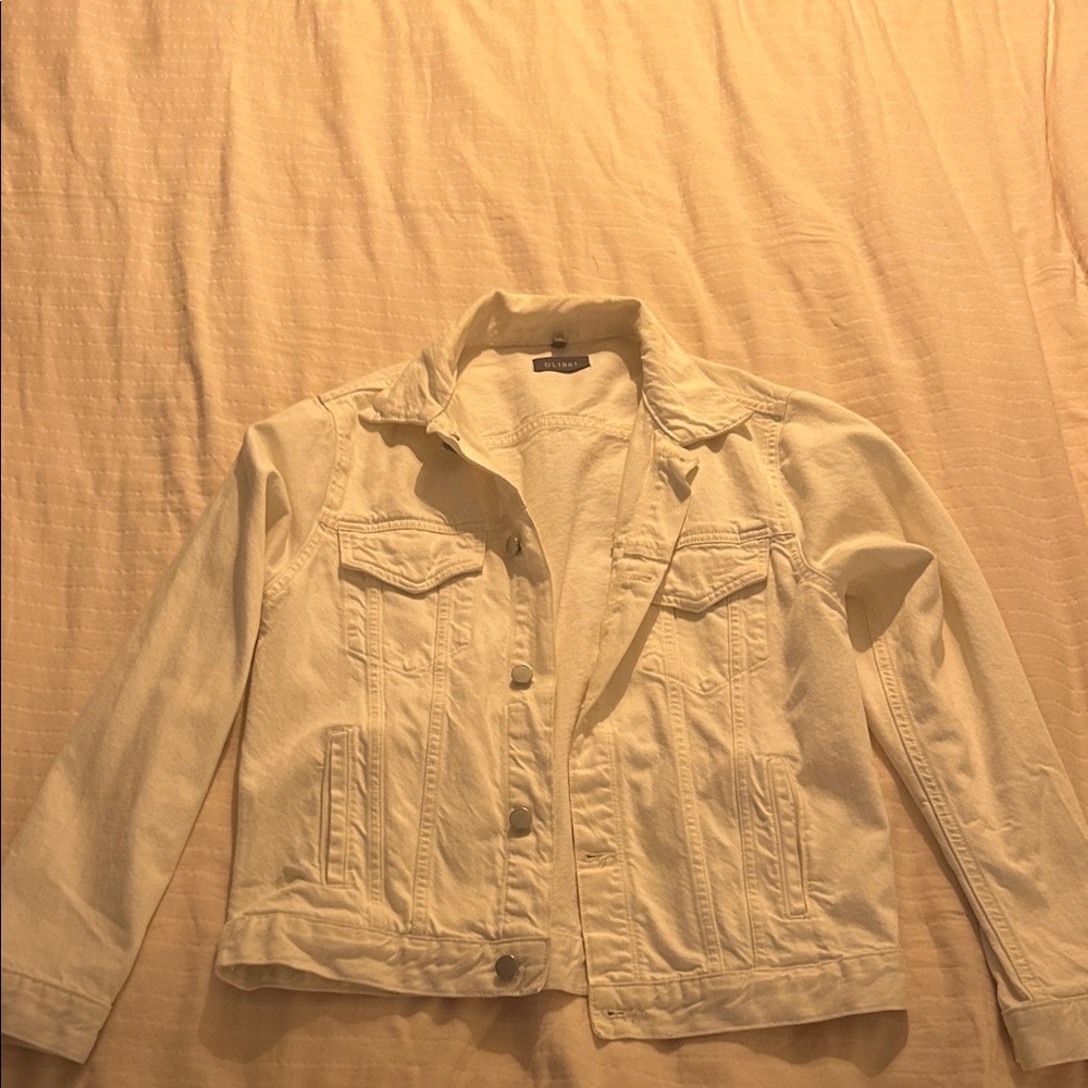 Women's Cream Denim Jacket